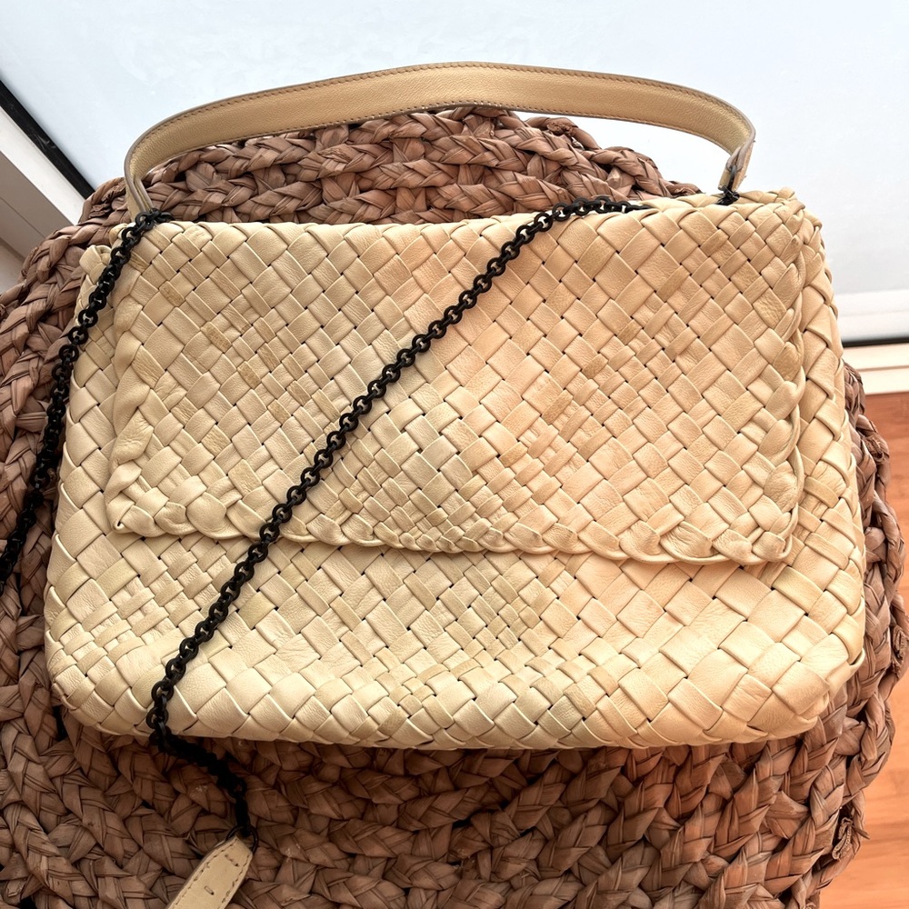 Laurent Effel woven leather purse similar to Bottega Vaneta
